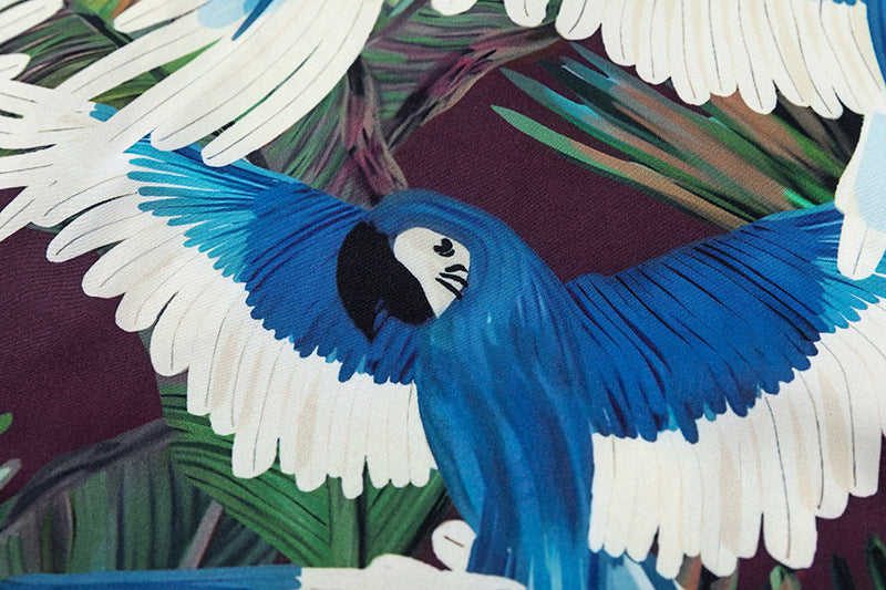 Vintage Parrot Full Printed Shirt For Men
