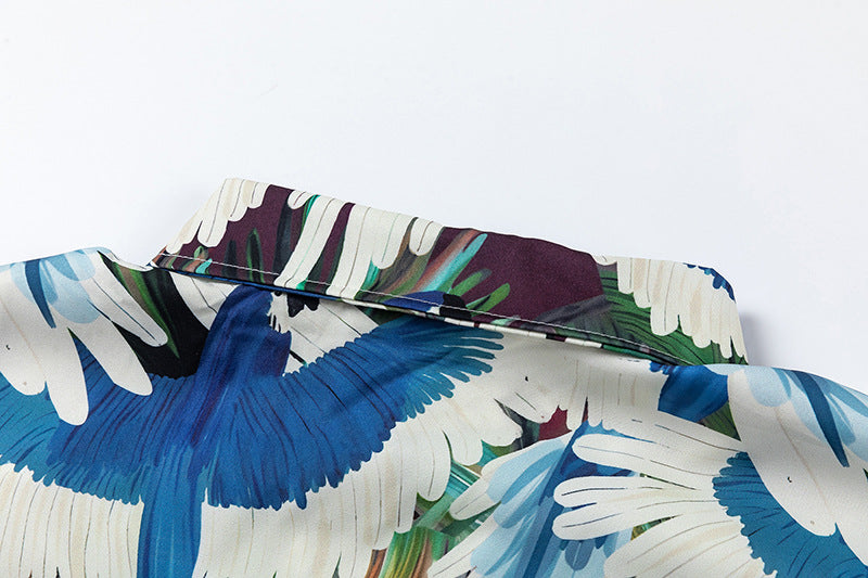 Vintage Parrot Full Printed Shirt For Men